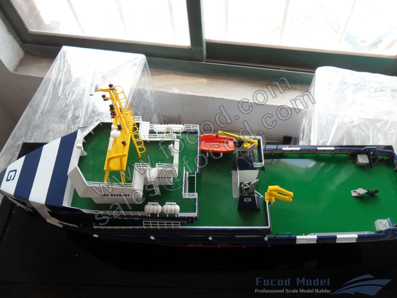 custom made model of 40米地震勘探与支持船模型